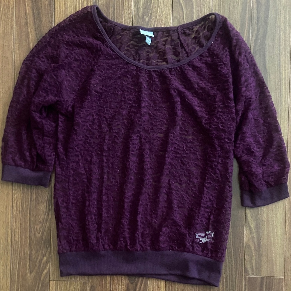 Vanity Purple Lace Blouse